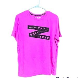 Dkny Sport Womens Hot Pink Black Top SizeXL